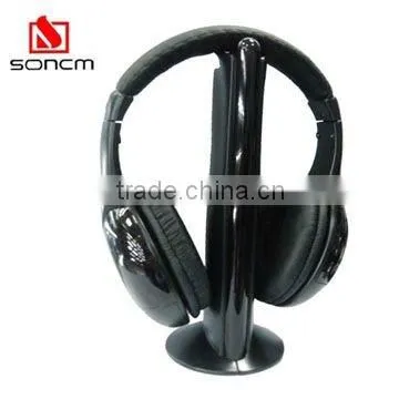 FM headphone with logo built in fm radio