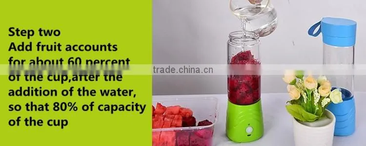 Portable electric juicer slow juicer