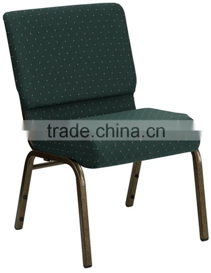 comfortable cushion stacking used church chair for sale