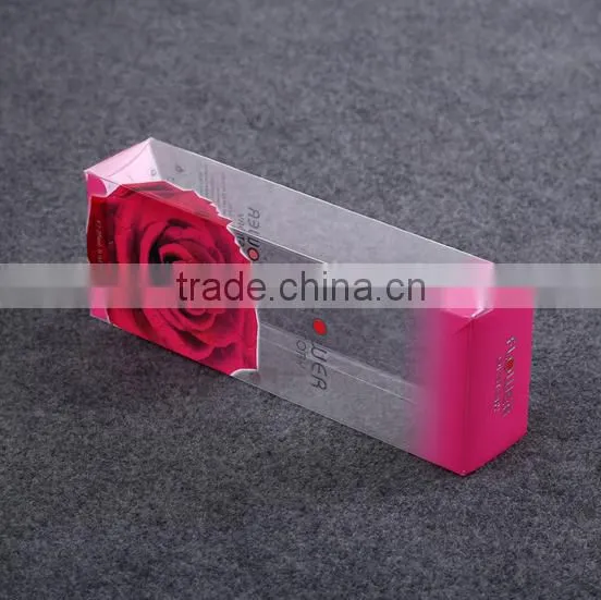 Custom logo transparent plastic gift box
