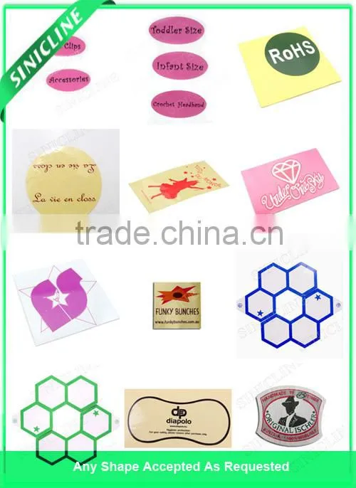 Sinicline 2015 Personalized Bottle Labels Waterproof Logo Sticker