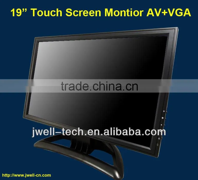 huge screen 19 inch touch screen monitor for honda civic with BNC VGA AV