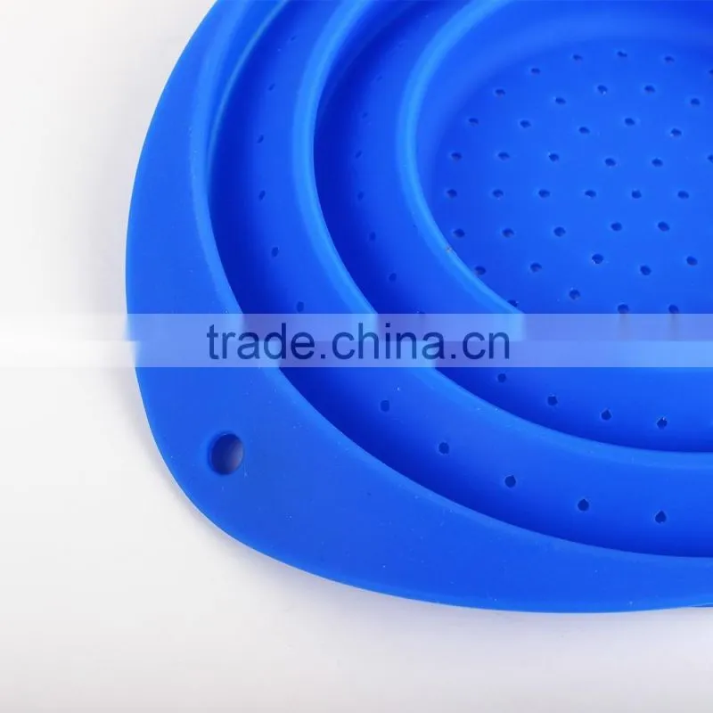 China supplier lead free colorful silicone Collapsible Basket
