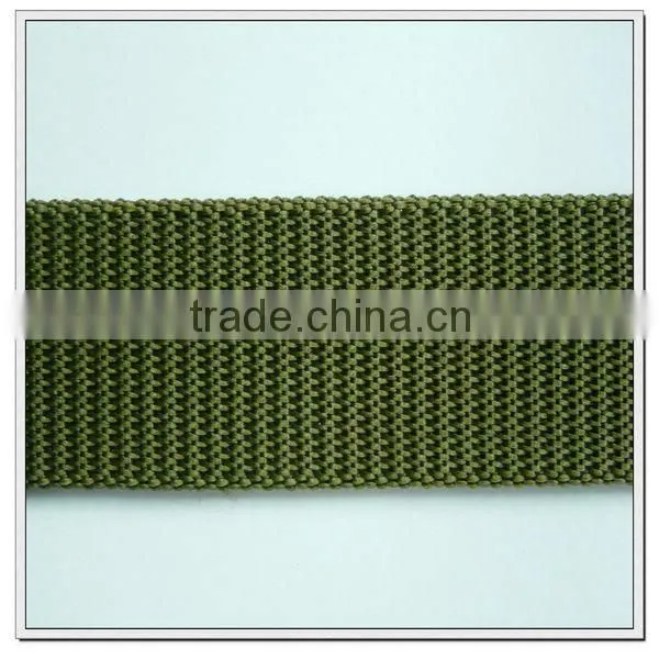 37mm olivegreen army pp webbing belt,military polypropylene webbing belt