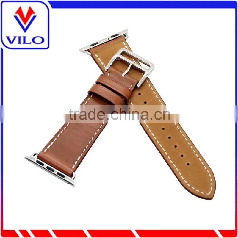 Genuine Leather Single Tour Bracelet Leather Band Strap For Apple Watch 38mm 42mm