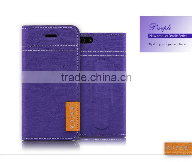 PU leather Phone Case with Card Slots inside for iPhone 5/5s