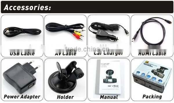 Travel mate Hot sale 1.5inch Screen GPS G-sensor vehicle bus taxi dvr