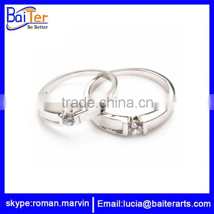 Wholesale fashion silver ring 925 silver ring with black stone