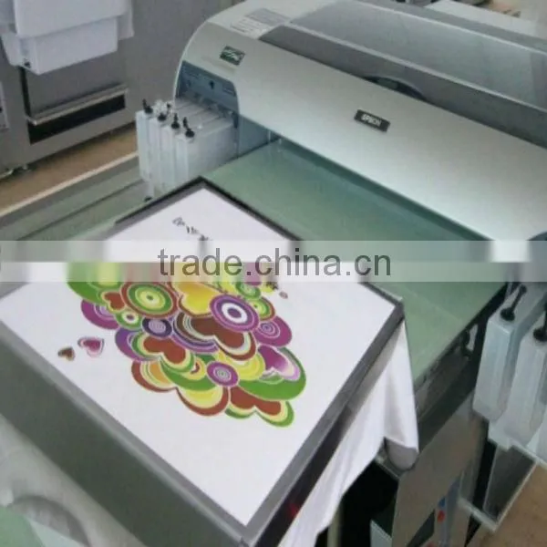 automatic digital flatbed T shirt printer,digital t-shirt printing machine