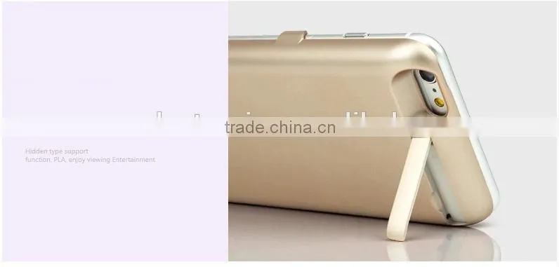 2016 New Arrival External Battery Case for iPhone 6s/6plus , For iPhone Power Bank Case 5800mAh Li-Polymer Battery Factory