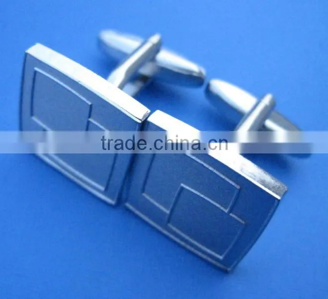 fashionable metal custom engraved cufflink