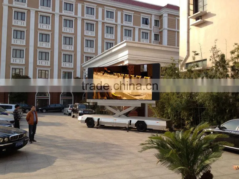 YEESO Mobile LED Advertising Trailer, Advertising Outdoor LED Display Screen, YES-T12