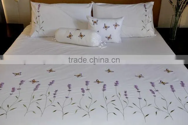 hand embroidery bedding set