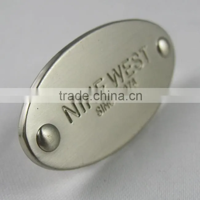 metal plates brand logos