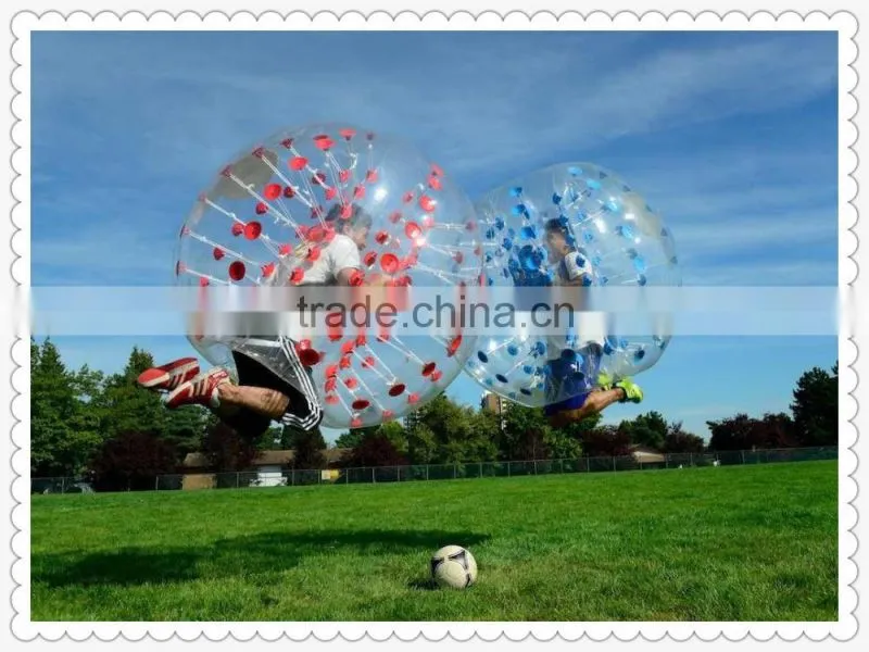 Cheap Human inflatable body zorbing football for kids and adults