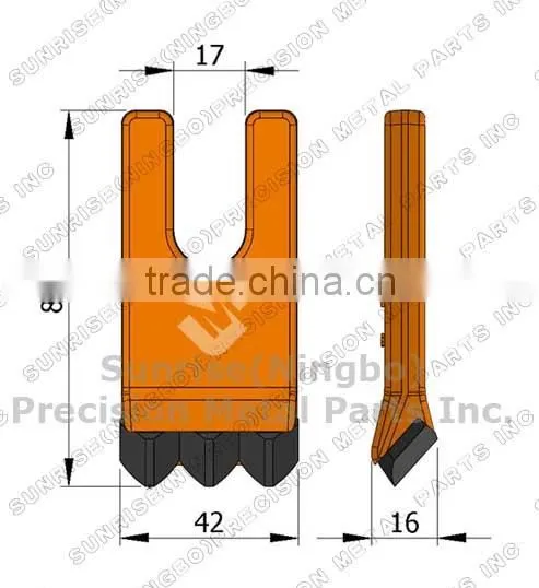 RB36 Replacement Wear Parts for Auger Torque Tungsten Carbide Digging Tooth