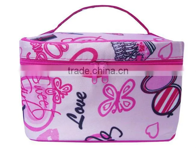 4pc Train case travel bag cosmeitc bag make up bag