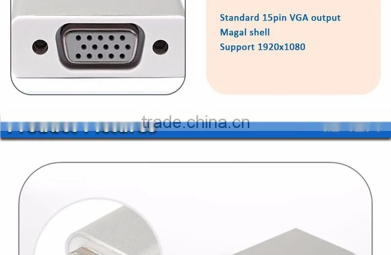 Vision new product high speed USB3.1 to VGA adapter for Mac.