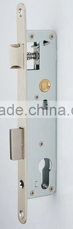 Round or square forend striker narrow door lock body european key door lock