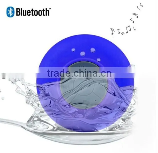 High quality Waterproof wireless Bluetooth Speaker suction with fm radio
