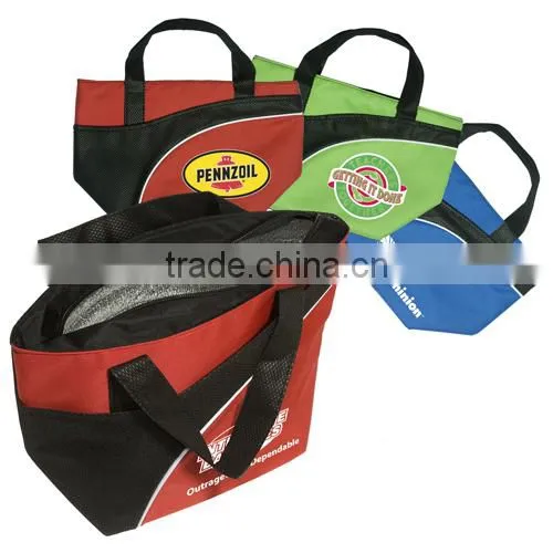 polyester lunch tote bag