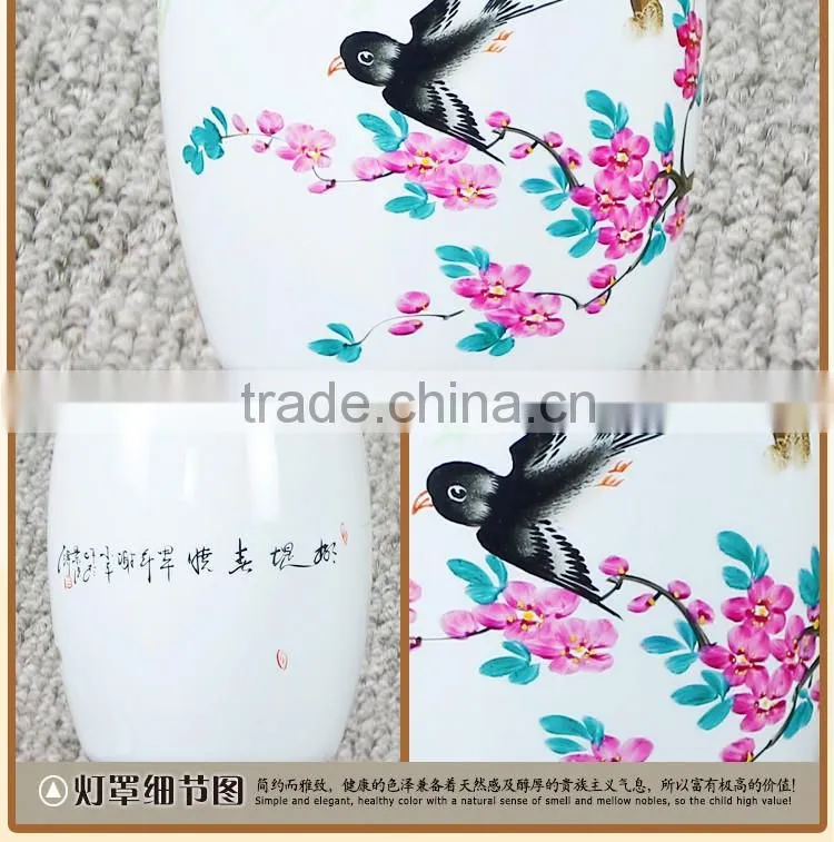 Artistical ceramic bamboo home lighting table lamp