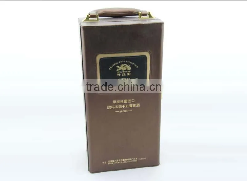 Luxury disply wine bottle gift box wine carton box in china market