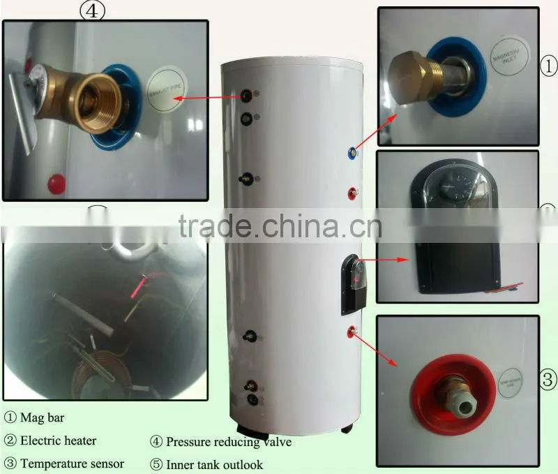 Split pressure solar water heater