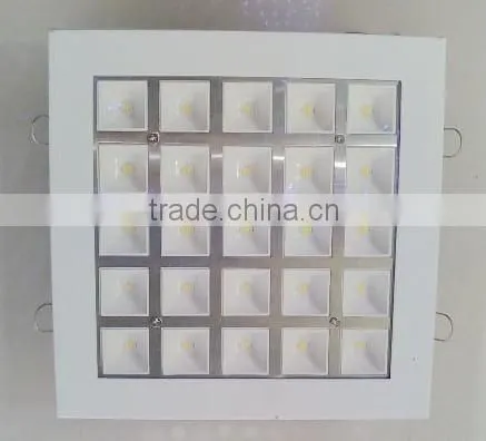 LED grille light 25W,2000-2250lm,AC90-256V,square shape,high quality,high brightness