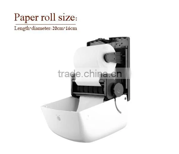 Jumbo Roll Toilet Tissue Dispenser With Big Roll Towel Paper Toilet Wall-Mounted Auto Cut Tissue Paper Dispenser