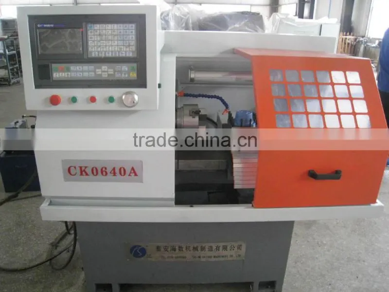 MINI CNC LATHE MACHINE WITH AUTO FEEDER SYSTEM CK0640A Model