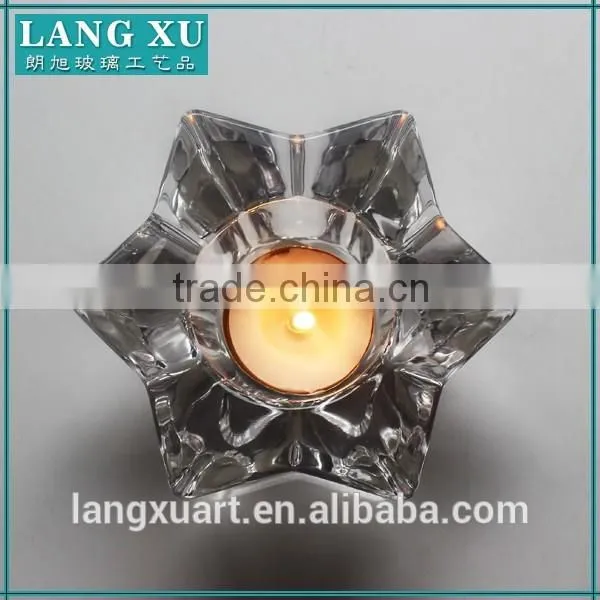 LX-Z092 crystal six star shape bulk tealight holders