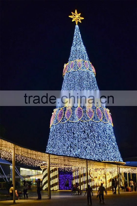 H:7-10m led light manufacturers giant christmas lighted tree