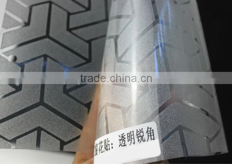 flat pvc transparent decorative adhesive film