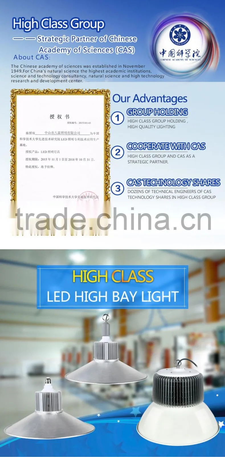 Warehouse Workshop Garage E27 20W 30W 50W 60W 100W 120W 150W 180W High Lumen Industrial LED High Bay Light