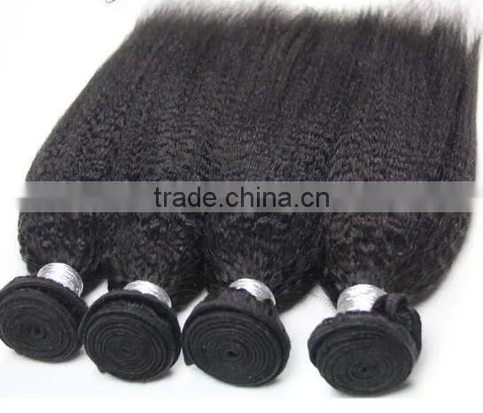 Top Quality Natural Black Afro Kinky Curly Brazilian Hair Weave