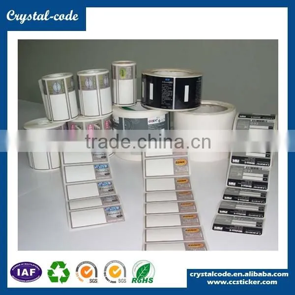 Customized holographic vinyl heat shrink battery label