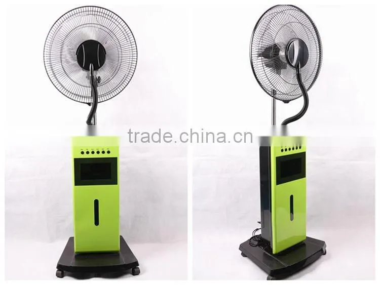 electric water spray cooling humidifier mist fan