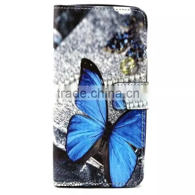 Color Print Slim Wallet Leather Case Cover For Asus Zenfone 5
