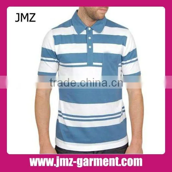 Mens color combination polo shirt