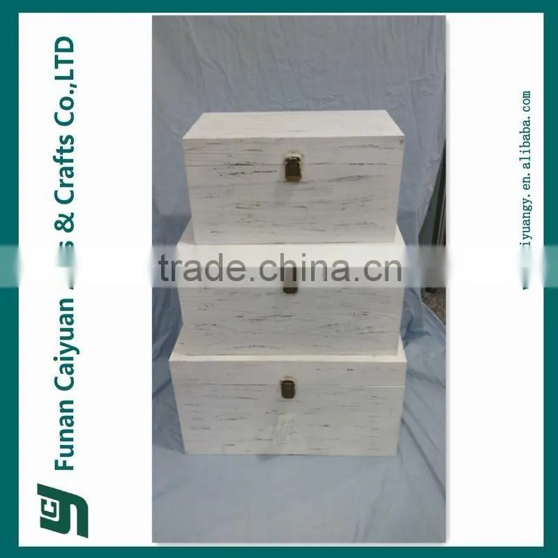 China supplier small unfinsihed antique crate wood basket
