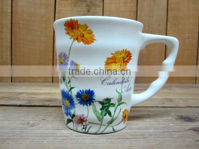 New cheap decal ceramic tea coffee cup and saucers