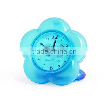 2013 fashionable flower shape plastic wall clock RD228W