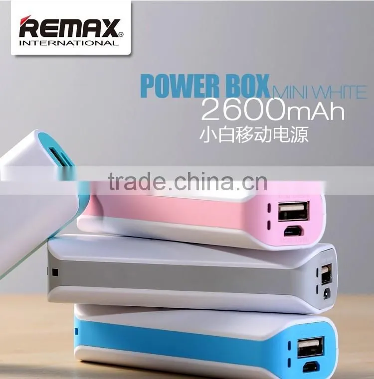 REMAX Mini PowerBank 2600mAh Portable Charger Power Backup Power bank For iphone Samsung Smartphones
