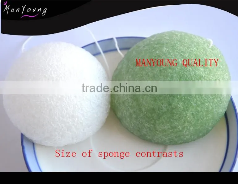 Heart shap charcoal konjac sponge