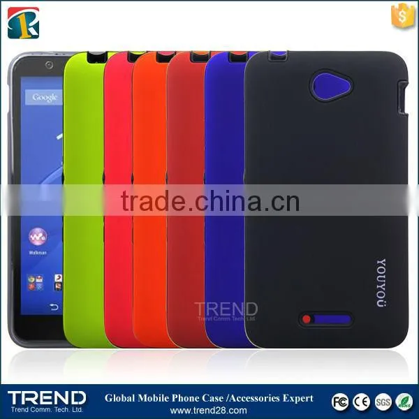 youyou pc+tpu oil coating case for sony xperia e4