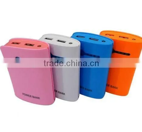 High quality power bank ,new arrival products 7800mAh power bank, dual USB output ,Plastic Housing cheapest price