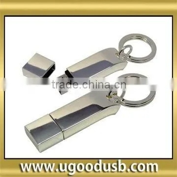 Key Chain USB Golden Metal