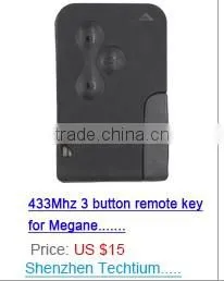 no logo transponder key blank case shell cover with SX9 blade for Cirtroen
