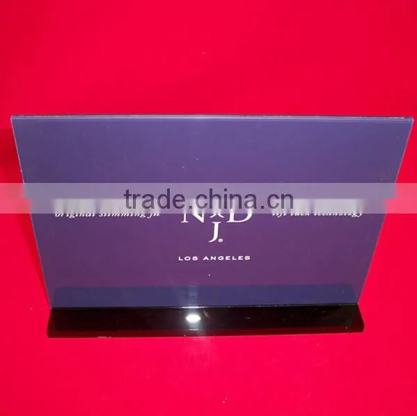 Custom T-shaped acrylic sign board